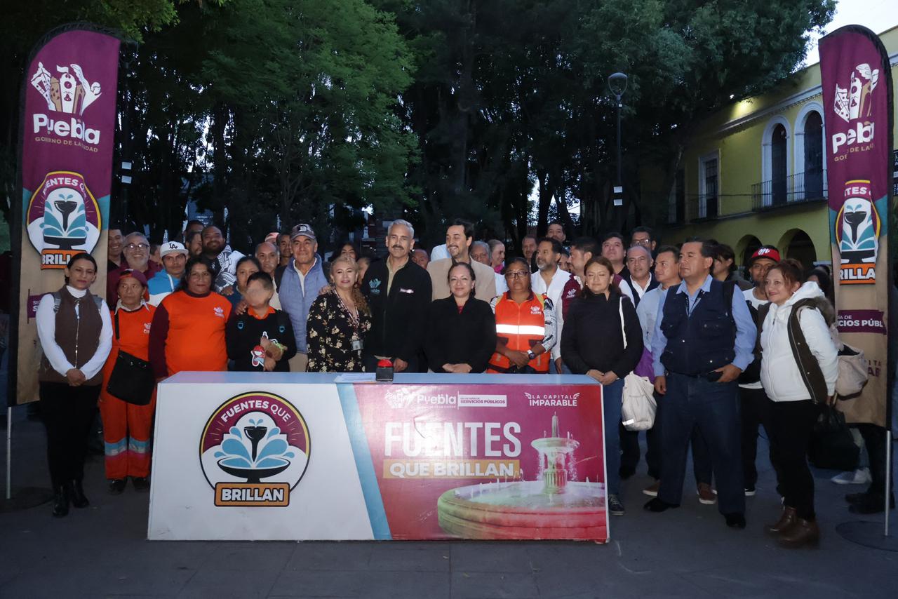 Imagen principal del artículo Inaugura Gobierno de Pepe Chedraui mantenimiento integral de la Fuente Álvaro Obregón