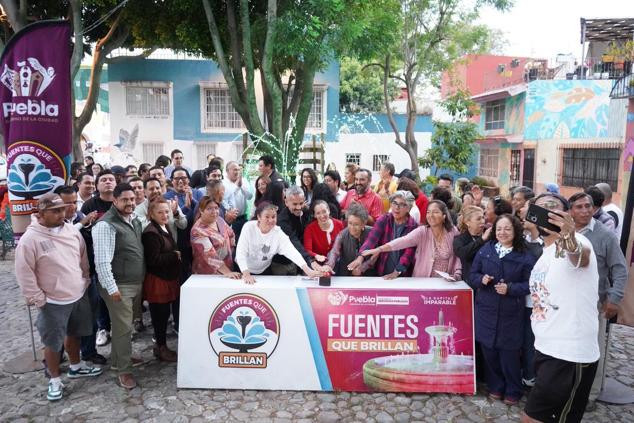Imagen principal del artículo Realiza Gobierno de Pepe Chedraui mantenimiento de fuente en el Parque del Barrio de Xanenetla