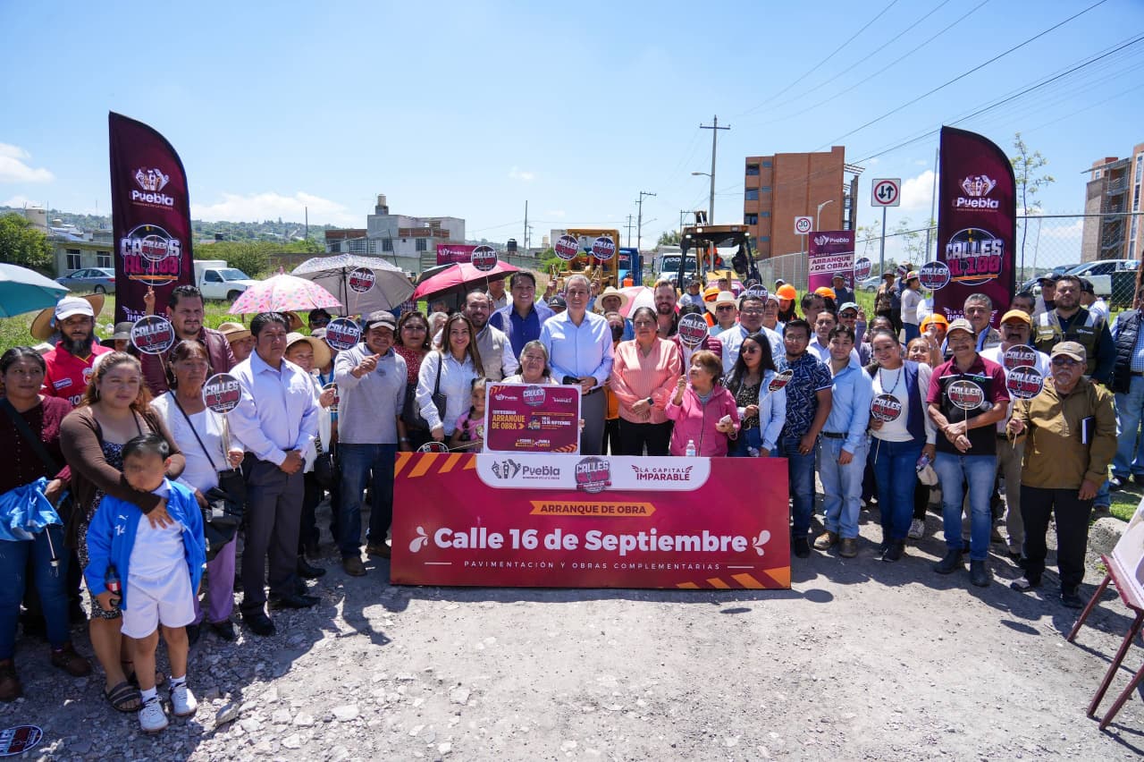 Imagen principal del artículo Con #CallesAl100 Pepe Chedraui impulsa trabajos de pavimentación en la Junta Auxiliar de Santo Tomás Chautla