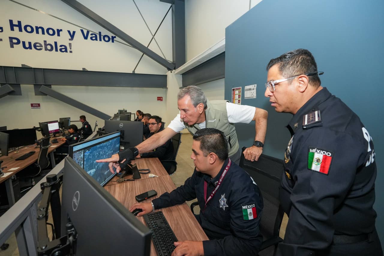 Imagen principal del artículo Supervisa Pepe Chedraui avances de Puebla 360 y labores de videovigilancia