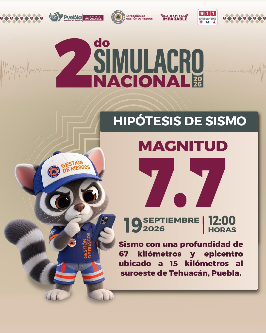 Imagen principal del artículo Gobierno de Pepe Chedraui fortalece la preparación ante emergencias con el Simulacro Nacional 2026