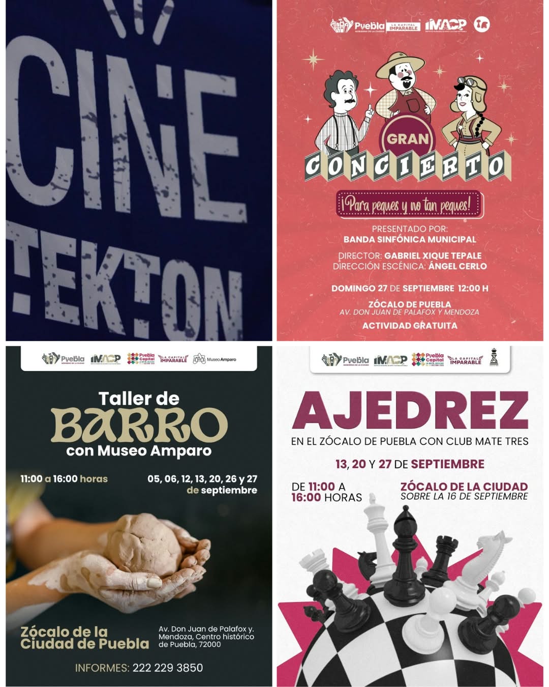 Imagen principal del artículo Música, cine y Teatro ofrece el Gobierno de Pepe Chedraui para este fin de semana